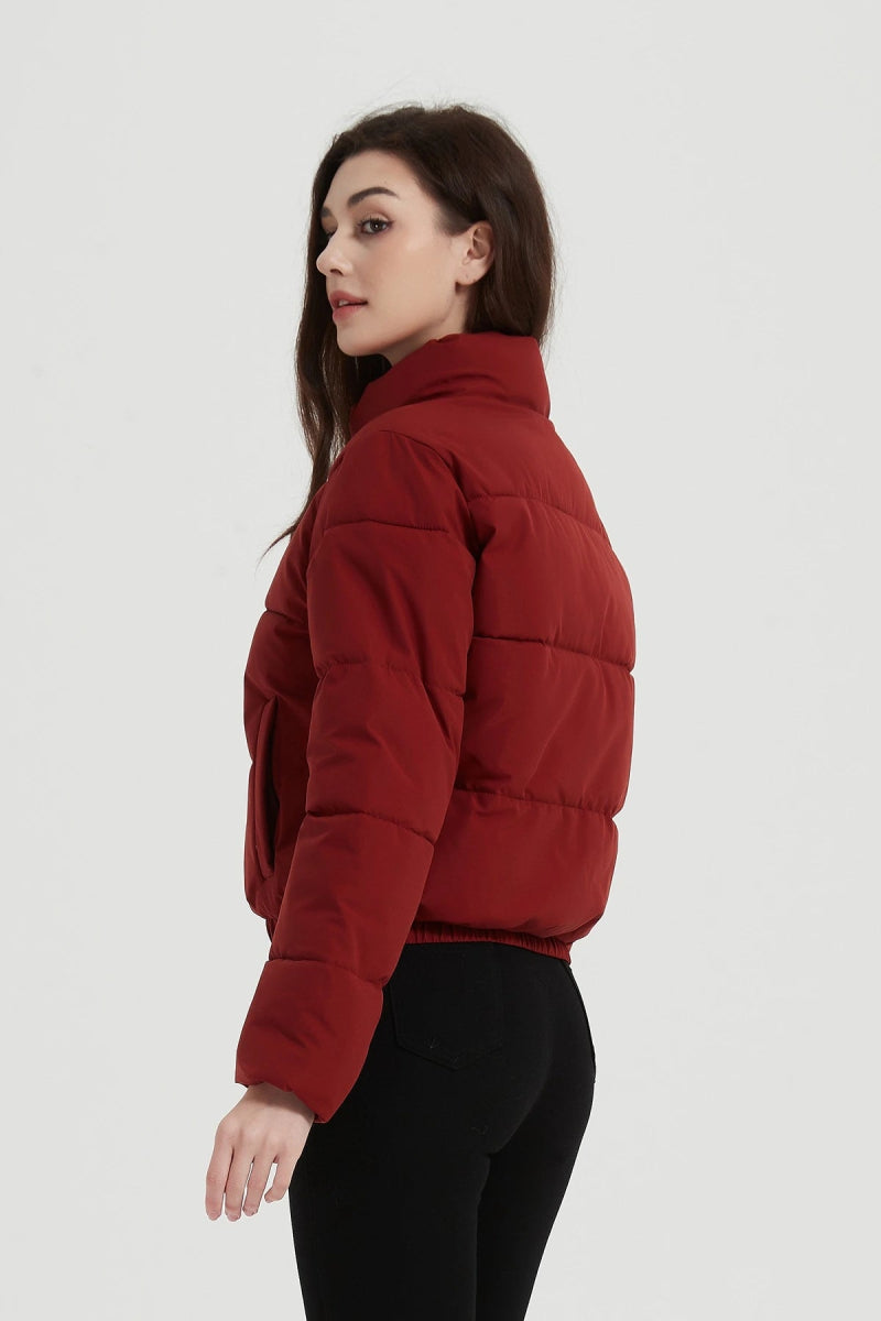Doudoune courte matelassée bordeaux - RIVE GAUCHE
