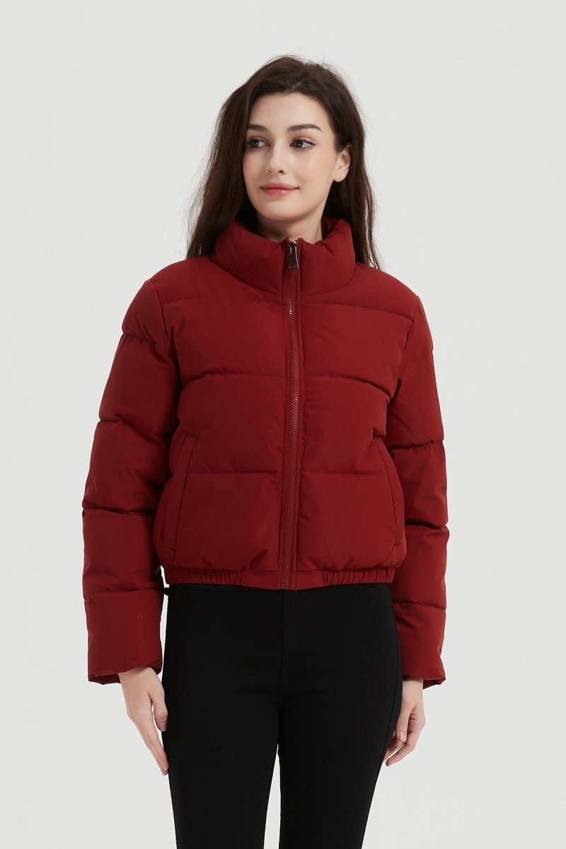 Doudoune courte matelassée bordeaux - RIVE GAUCHE