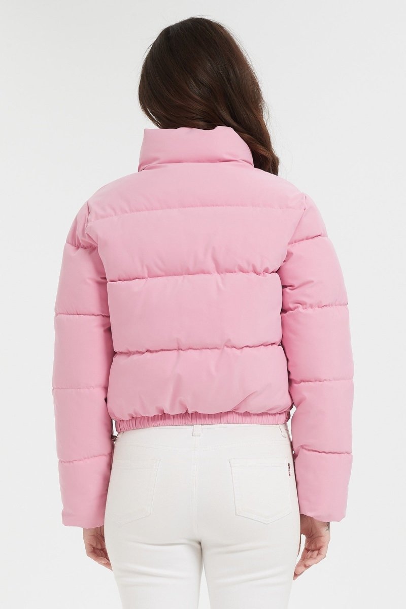 Doudoune courte matelassée rose - RIVE GAUCHE