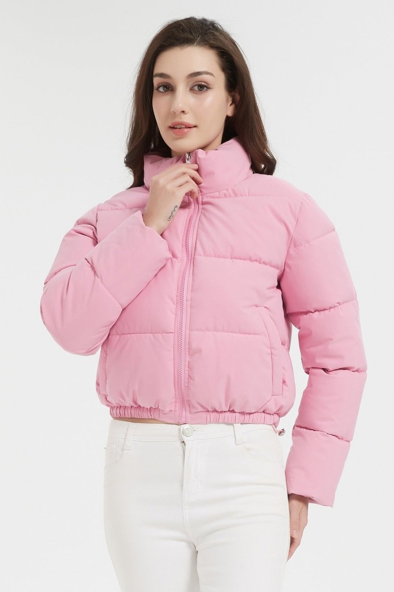 Doudoune courte matelassée rose - RIVE GAUCHE