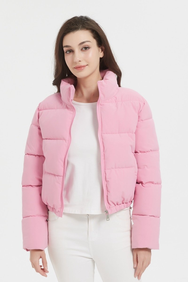 Doudoune courte matelassée rose - RIVE GAUCHE