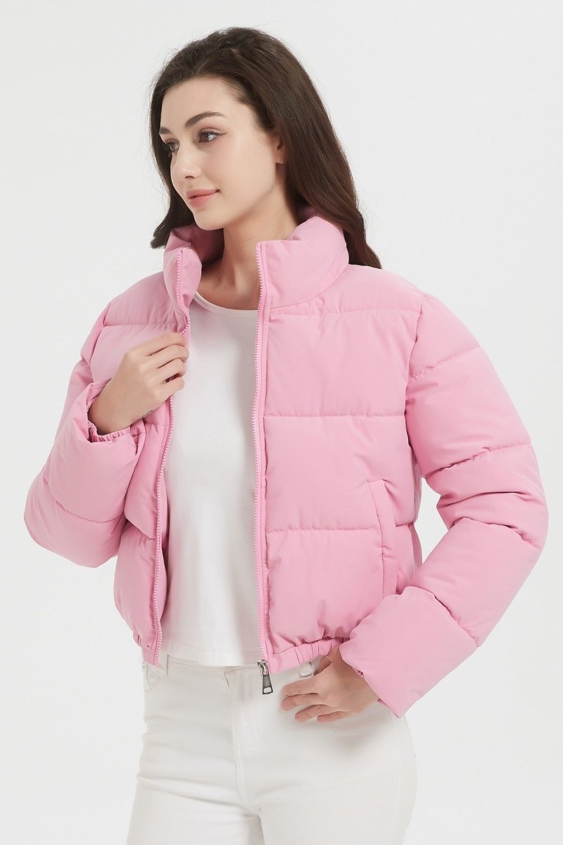 Doudoune courte matelassée rose - RIVE GAUCHE