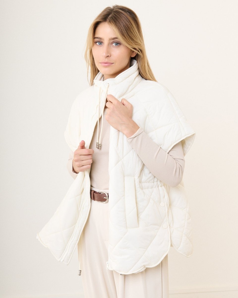 Doudoune écrue sans manche matelassée - RIVE GAUCHE