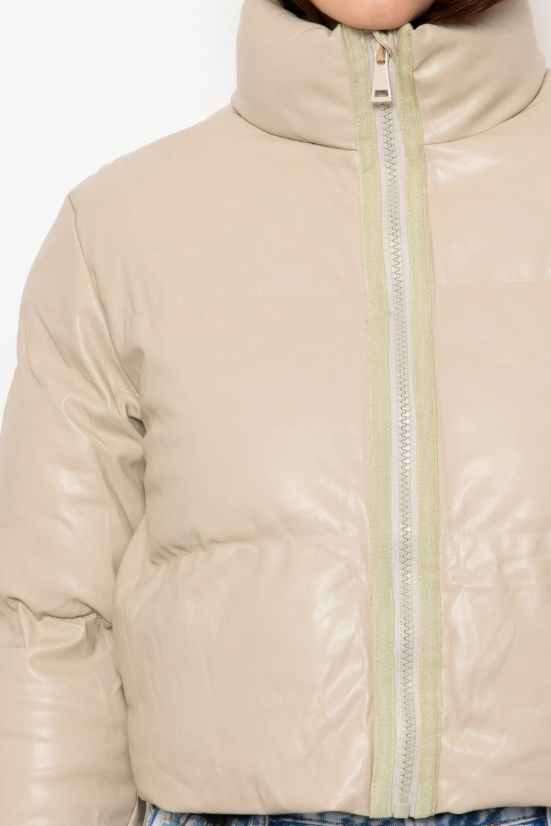 Doudoune matelassée beige - RIVE GAUCHE