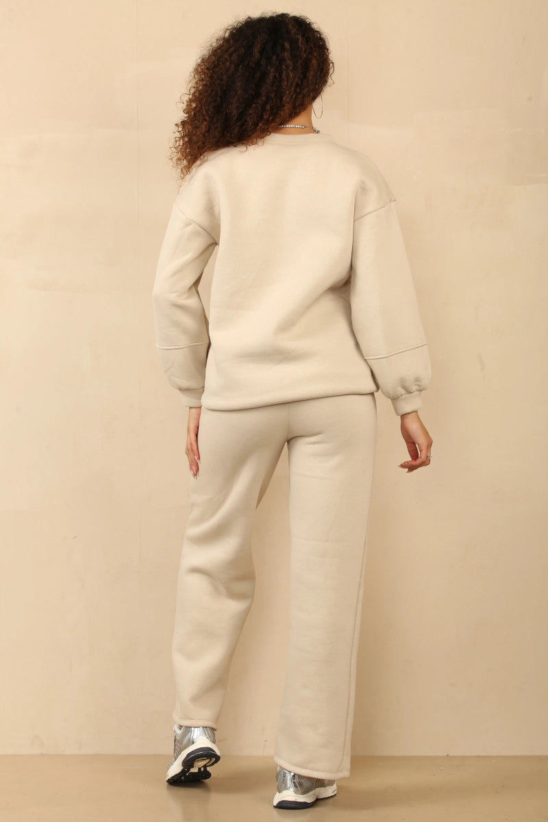 Ensemble à coupe décontractée classique beige - RIVE GAUCHE