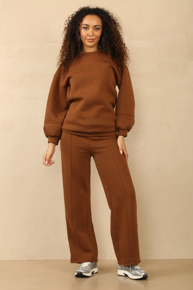 Ensemble à coupe décontractée classique terracotta - RIVE GAUCHE