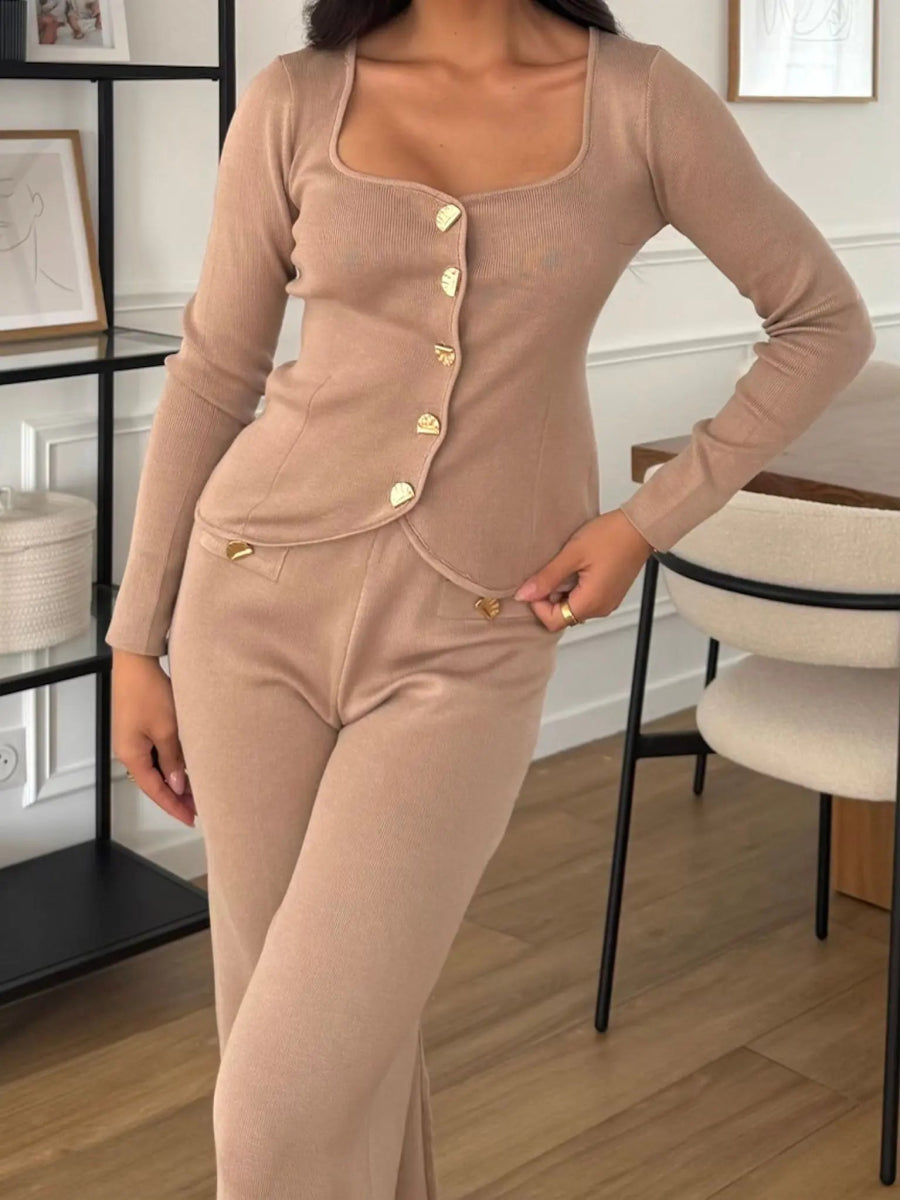 Ensemble avec boutonnage doré - RIVE GAUCHE