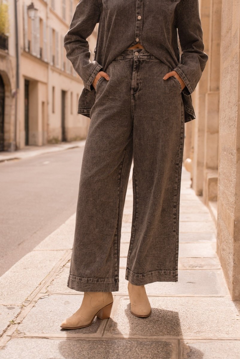 Ensemble denim oversize chemise & jeans - RIVE GAUCHE