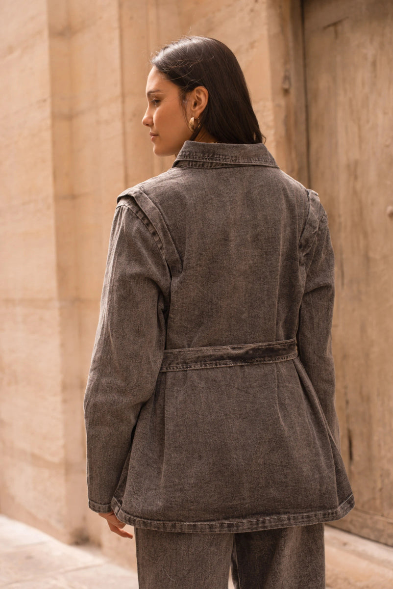 Ensemble denim oversize chemise & jeans - RIVE GAUCHE