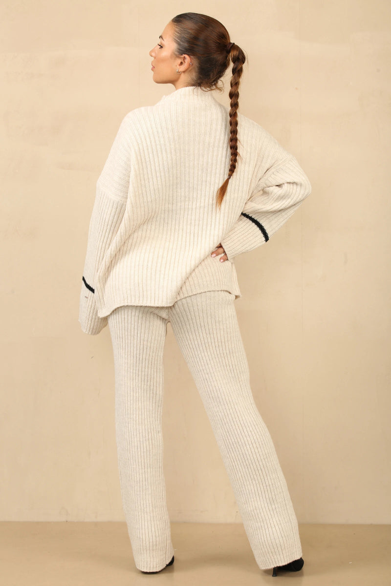 Ensemble deux pièces en tricot écru - RIVE GAUCHE