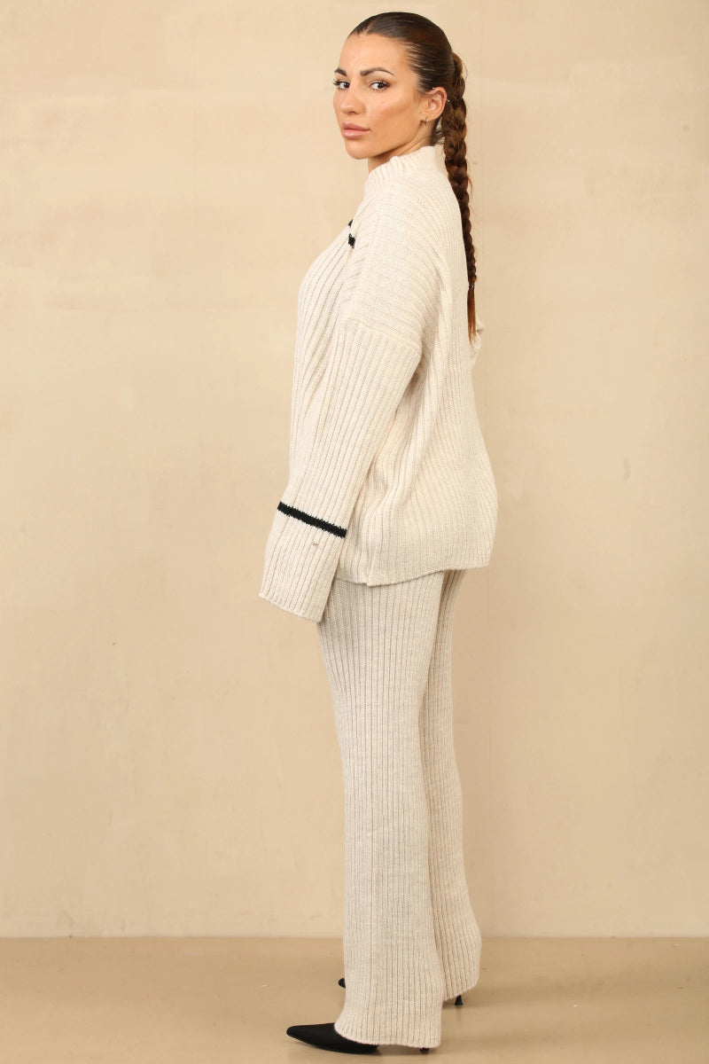 Ensemble deux pièces en tricot écru - RIVE GAUCHE