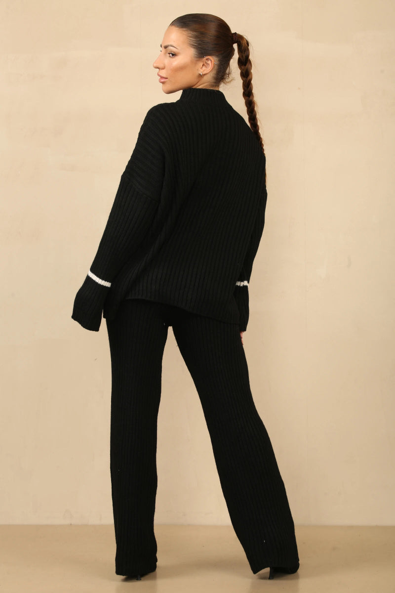 Ensemble deux pièces en tricot noir - RIVE GAUCHE