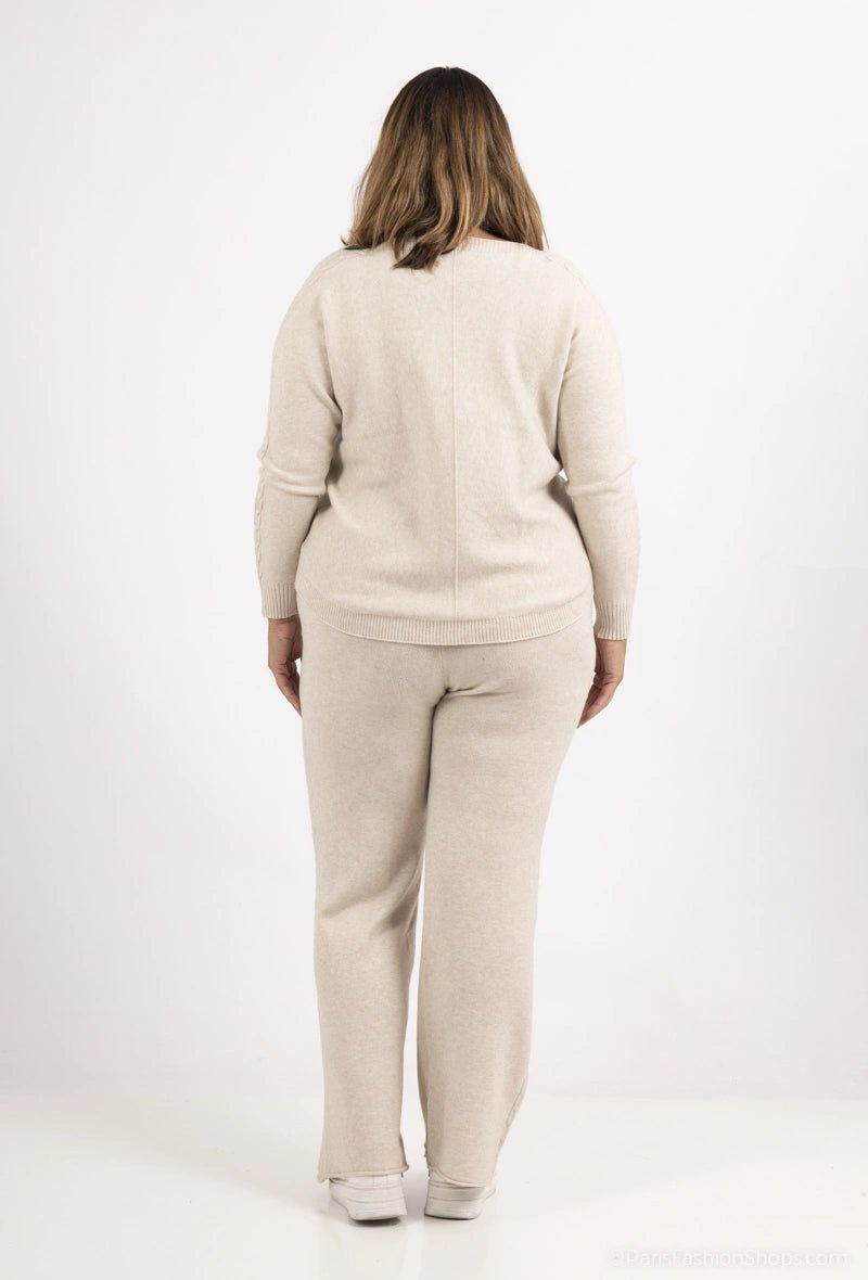 Ensemble en cachemire beige - RIVE GAUCHE