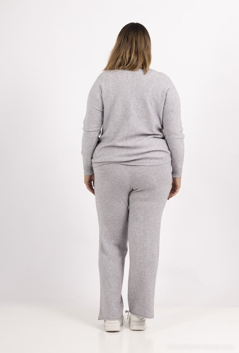 Ensemble en cachemire gris - RIVE GAUCHE