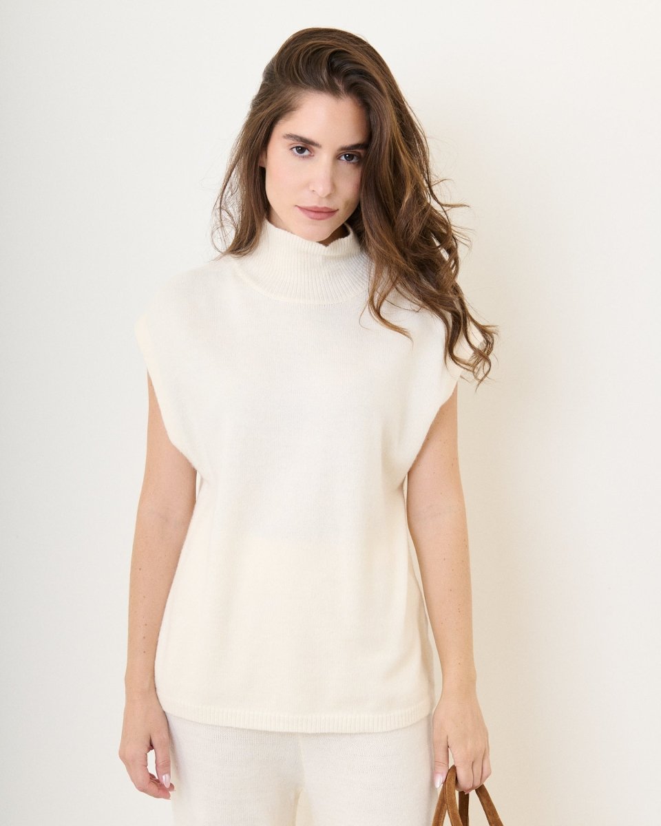 Ensemble en maille confort écru - RIVE GAUCHE