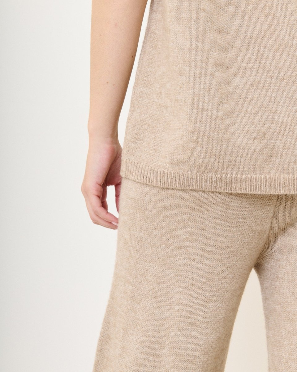 Ensemble en maille confort taupe - RIVE GAUCHE