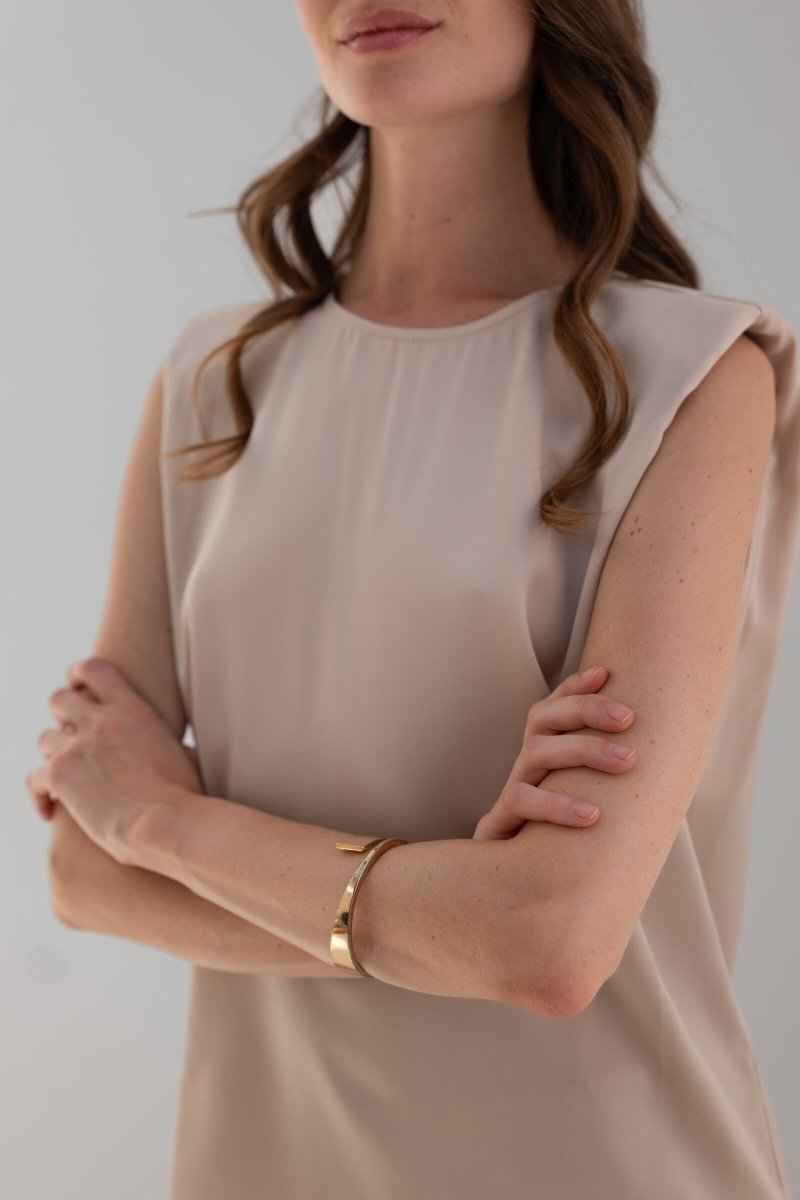 Ensemble en satin beige - RIVE GAUCHE