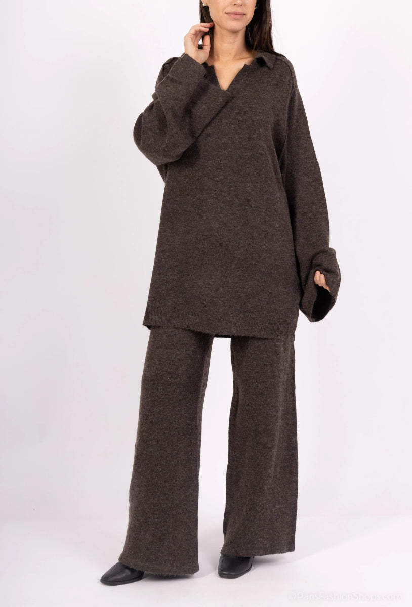 Ensemble pull maille et pantalon oversize - RIVE GAUCHE