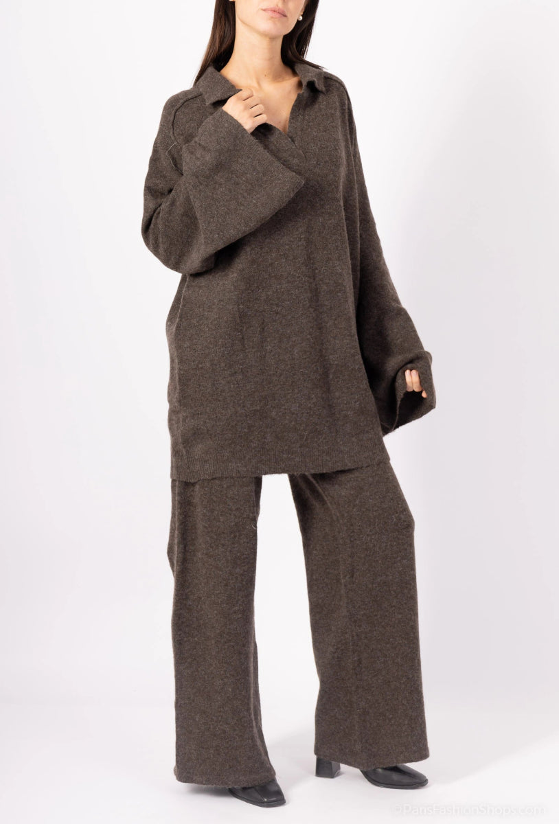 Ensemble pull maille et pantalon oversize - RIVE GAUCHE