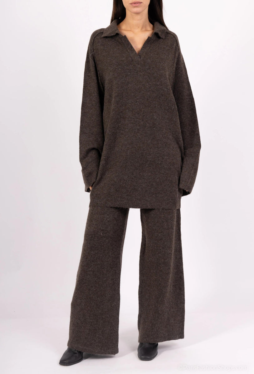 Ensemble pull maille et pantalon oversize - RIVE GAUCHE