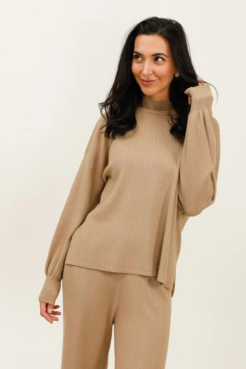 Ensemble pull & pantalon côtelé – chic & confort assuré - RIVE GAUCHE