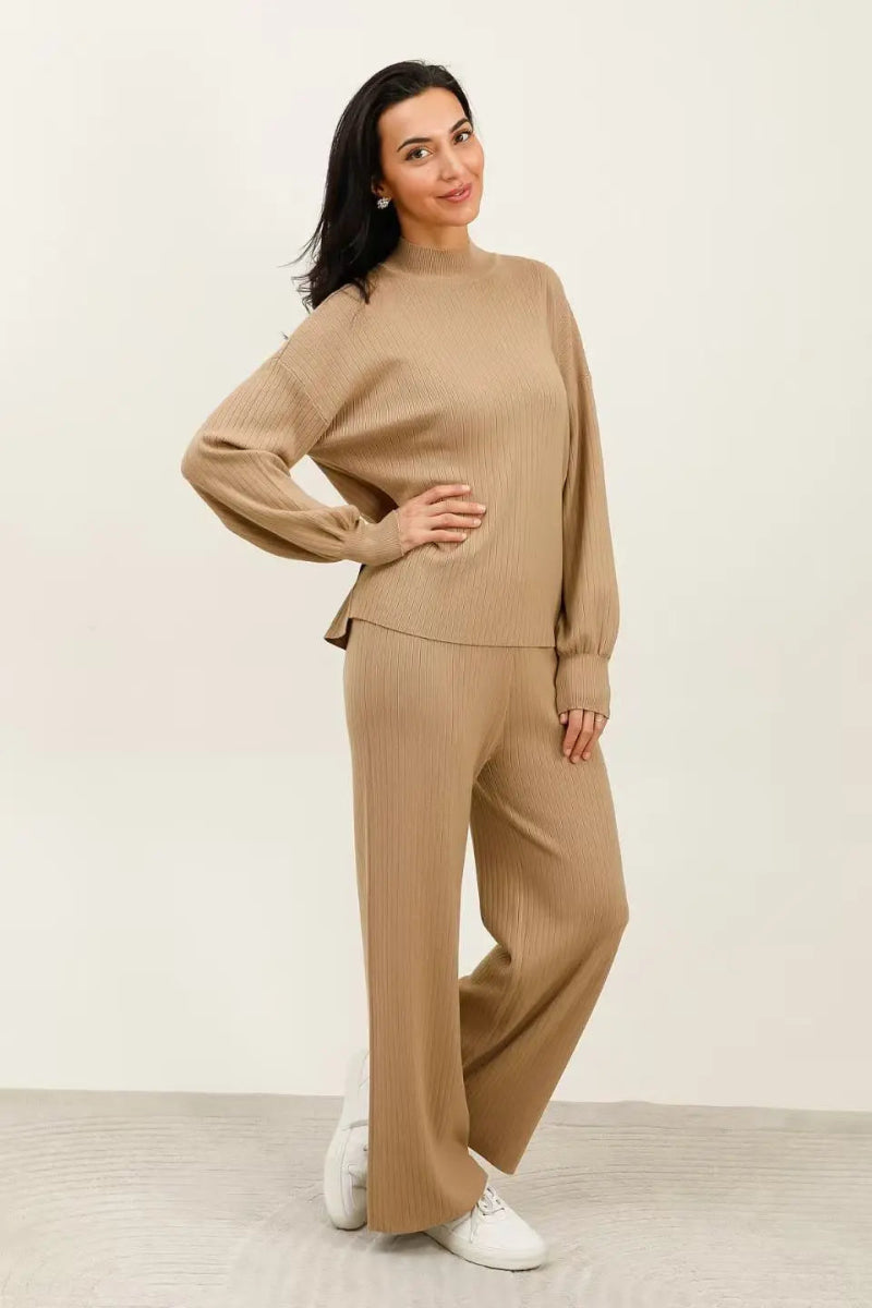 Ensemble pull & pantalon côtelé – chic & confort assuré - RIVE GAUCHE