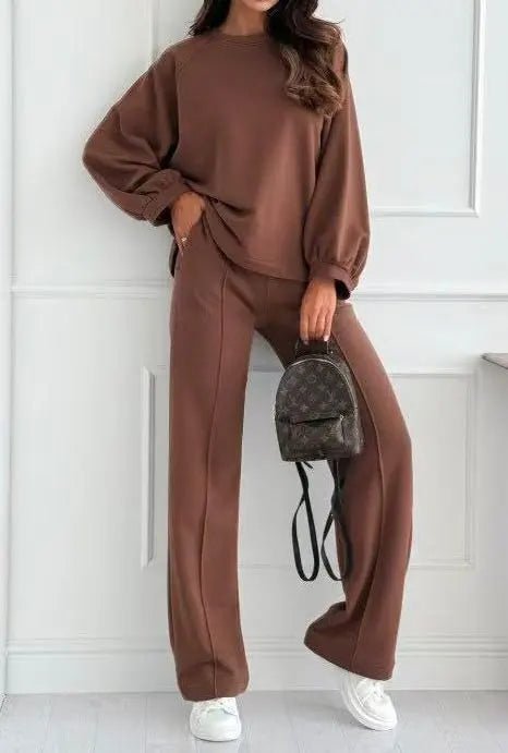Ensemble sweat et pantalon marron - RIVE GAUCHE