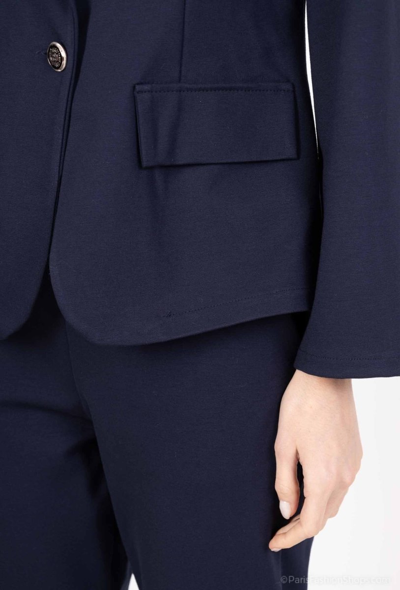 Ensemble tailleur bleu marine veste et pantalon - RIVE GAUCHE