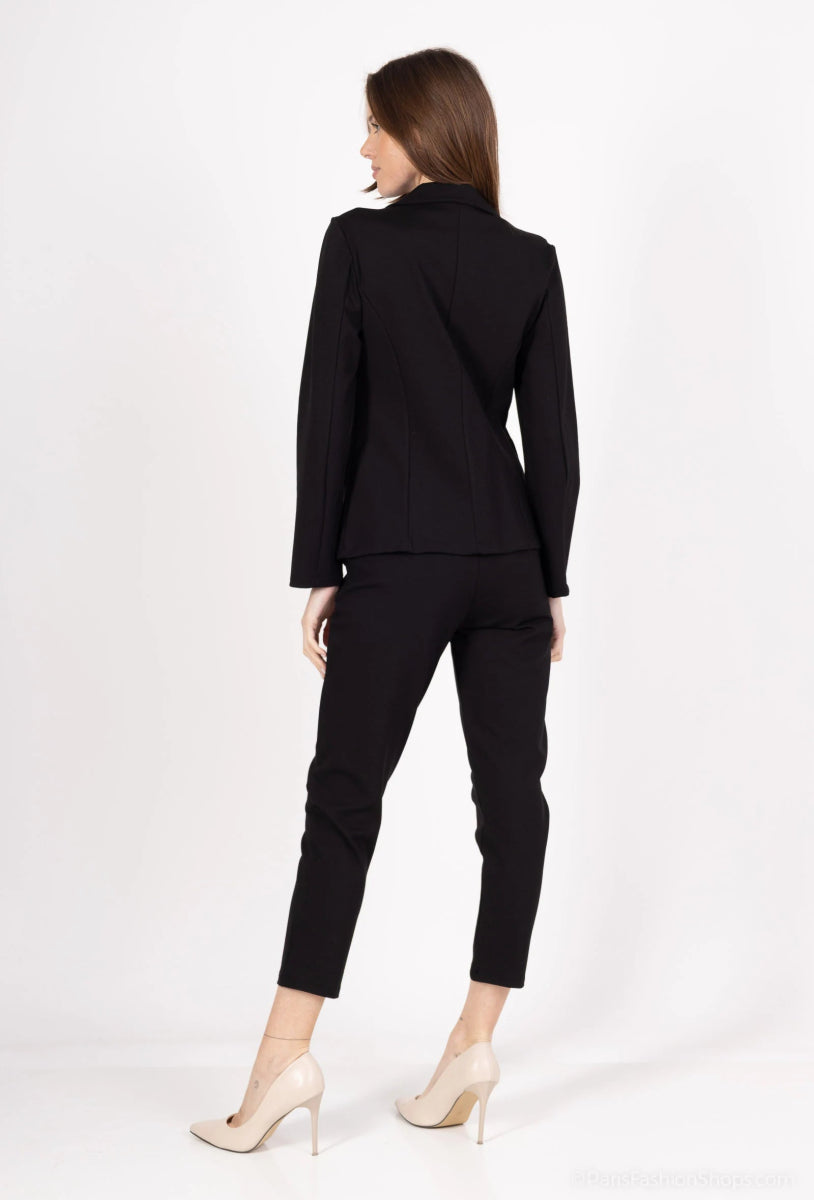 Ensemble tailleur noir veste et pantalon - RIVE GAUCHE