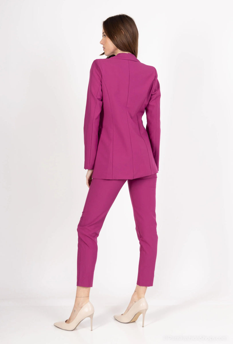 Ensemble tailleur rose veste et pantalon - RIVE GAUCHE