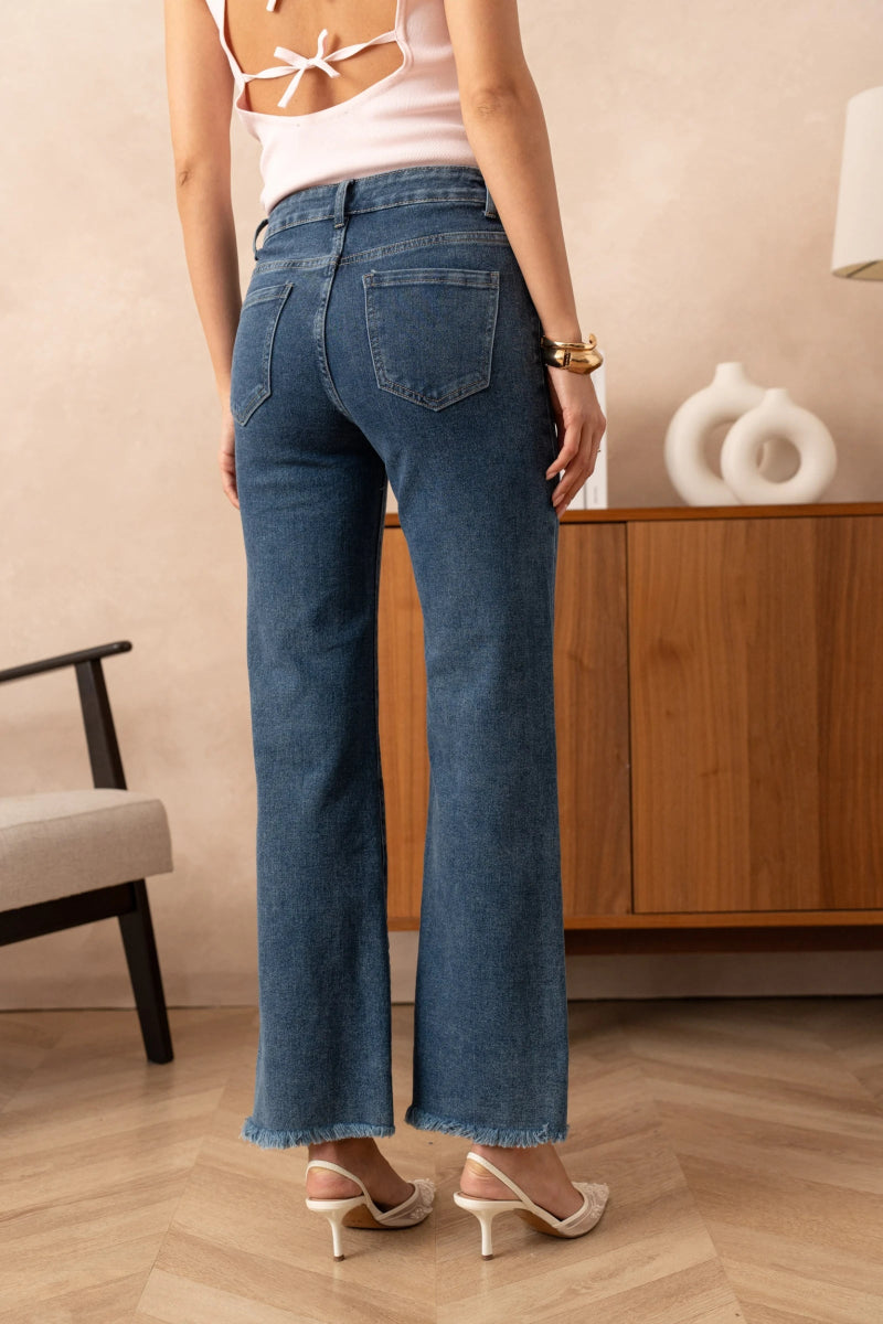 Jean large à frange brut - RIVE GAUCHE