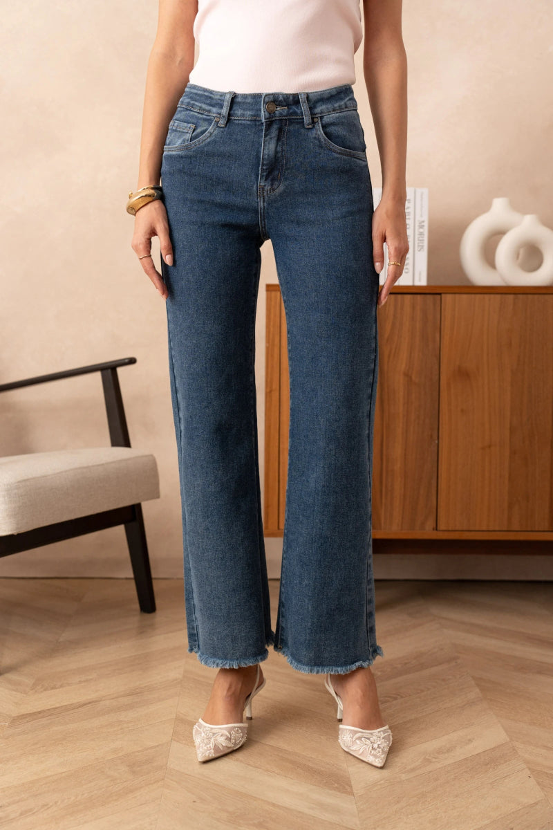 Jean large à frange brut - RIVE GAUCHE