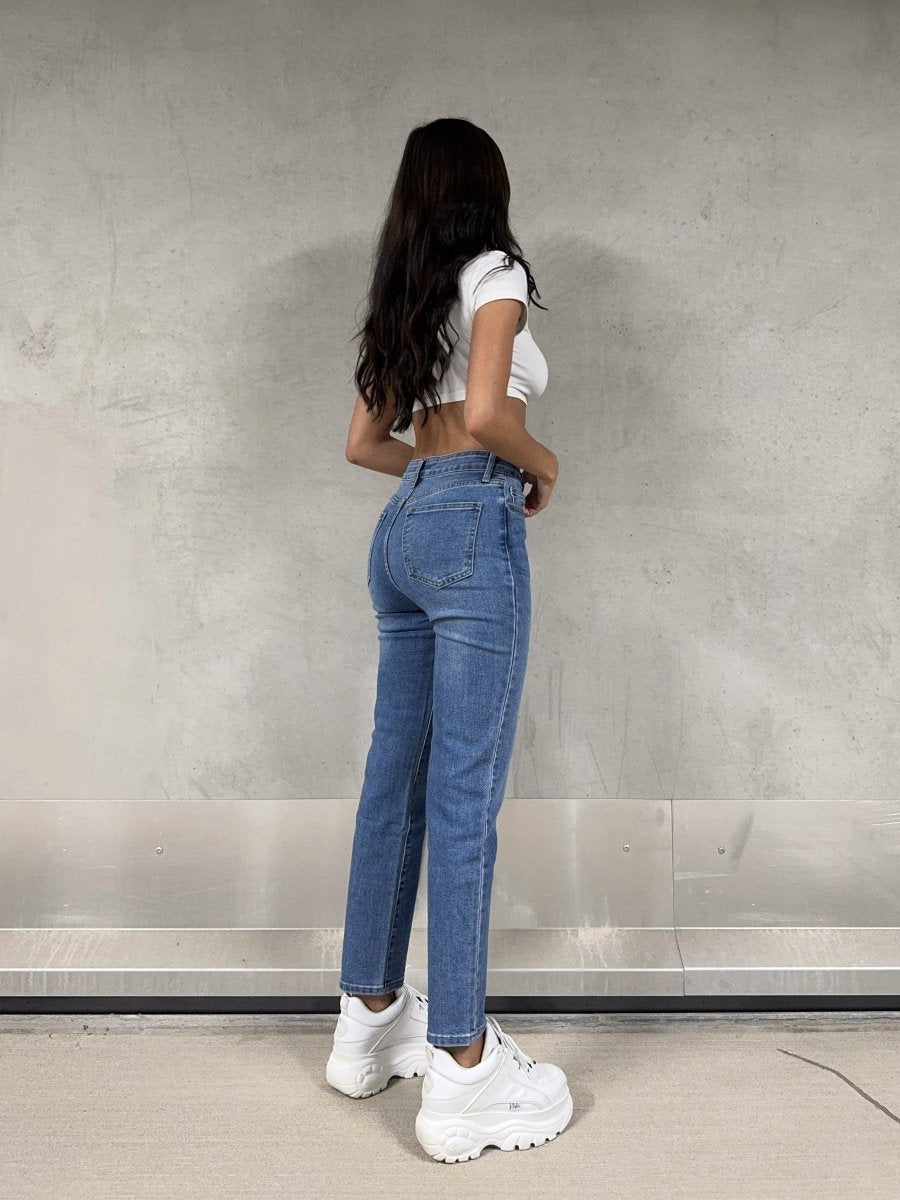 Jean mom taille haute bleu - RIVE GAUCHE