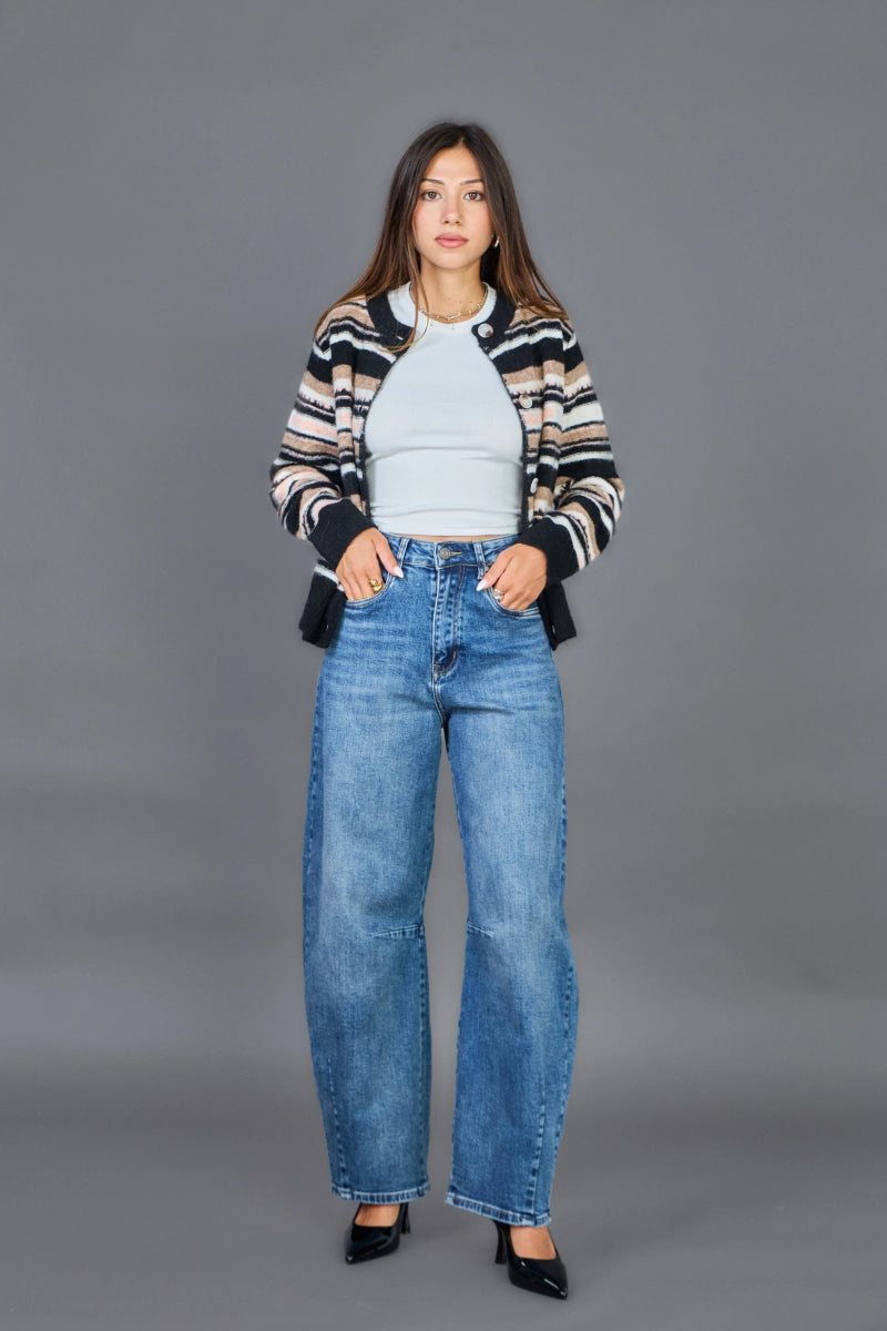 Jeans Barrel bleu denim - RIVE GAUCHE