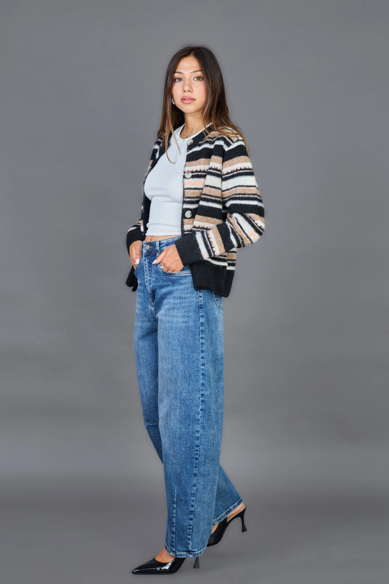 Jeans Barrel bleu denim - RIVE GAUCHE