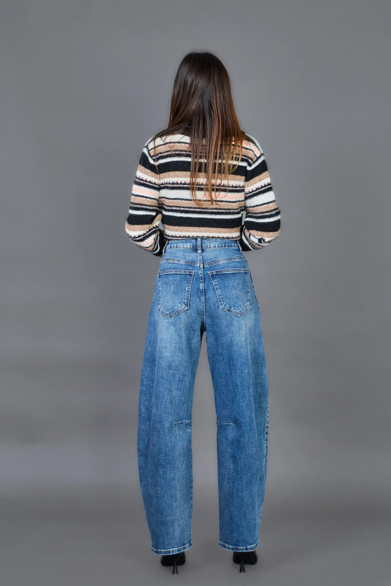 Jeans Barrel bleu denim - RIVE GAUCHE