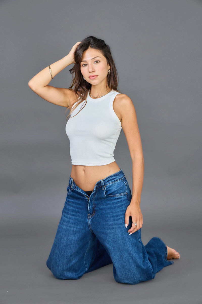 Jeans Barrel bleu foncé - RIVE GAUCHE