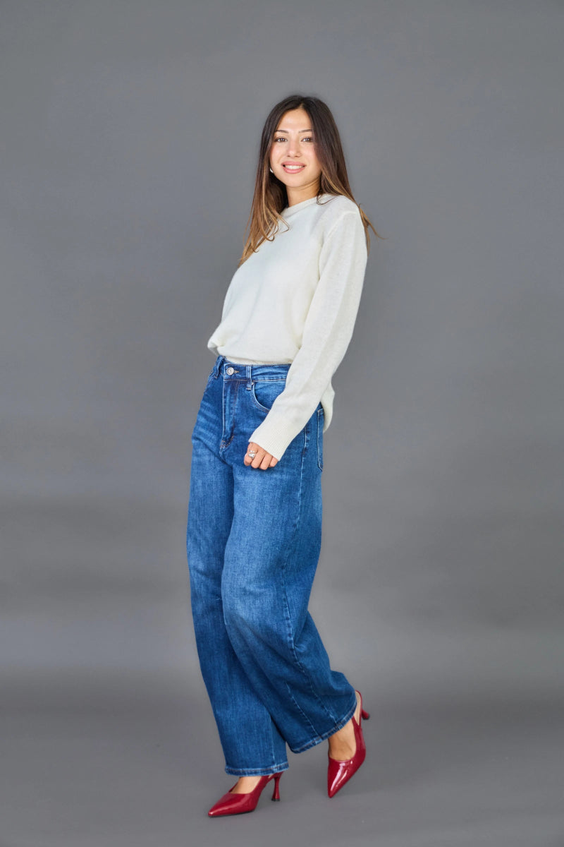 Jeans Barrel bleu foncé - RIVE GAUCHE