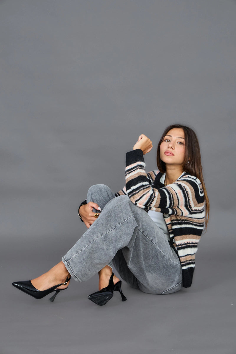 Jeans Barrel bleu gris - RIVE GAUCHE