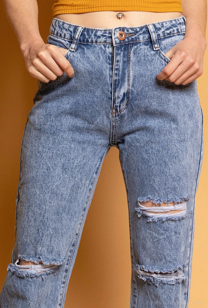 Jeans boyfriend déchiré - RIVE GAUCHE