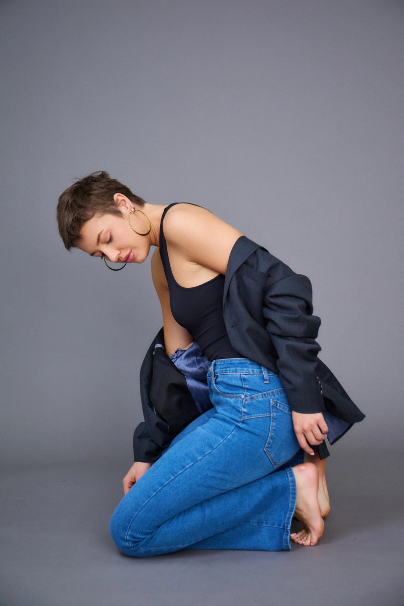 Jeans Flare (Push - up) bleu - RIVE GAUCHE