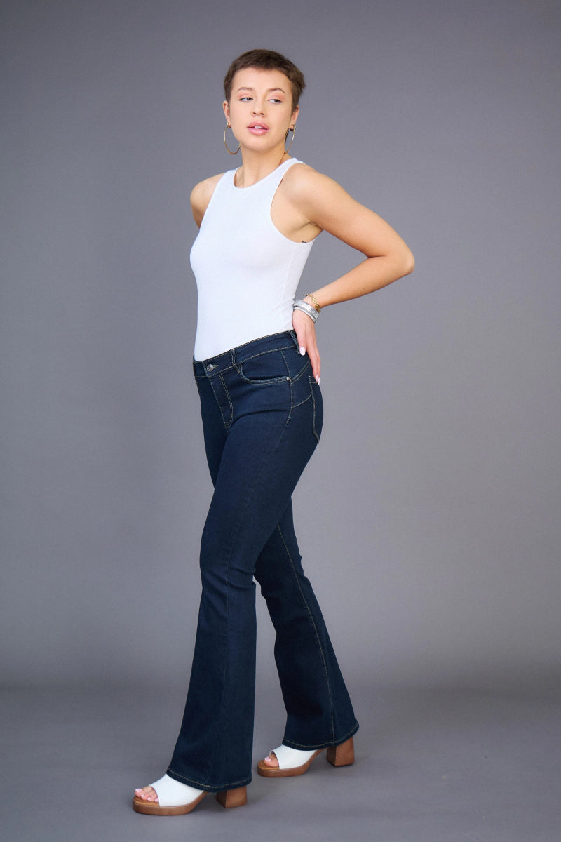 Jeans Flare (Push - up) denim - RIVE GAUCHE