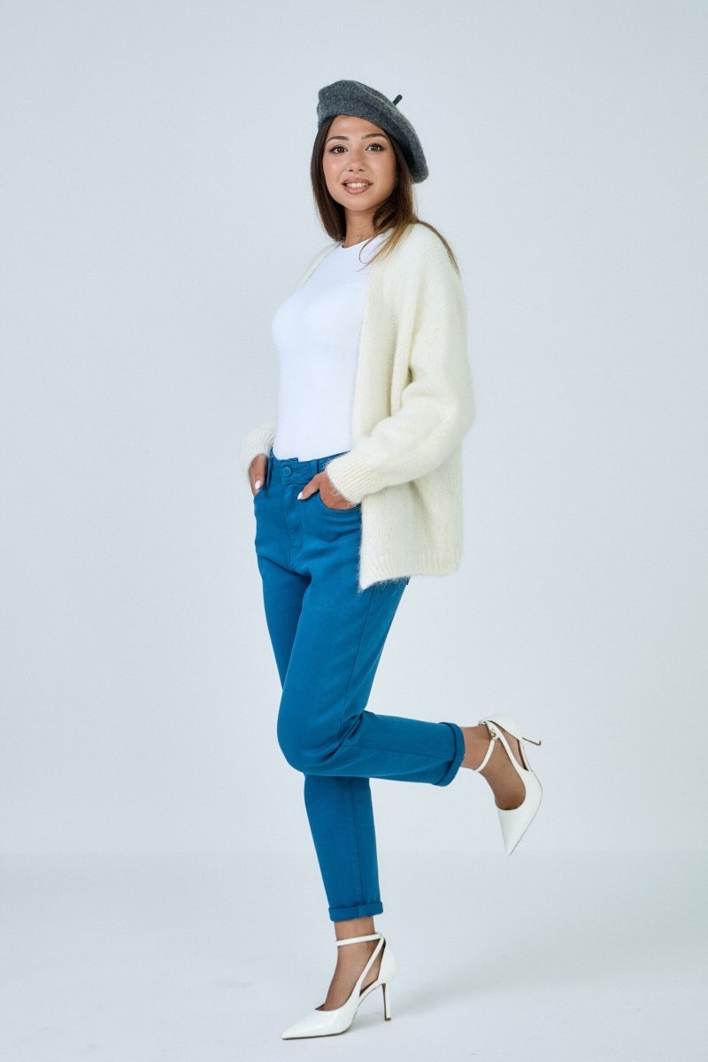 Jeans mom bleu canard - RIVE GAUCHE