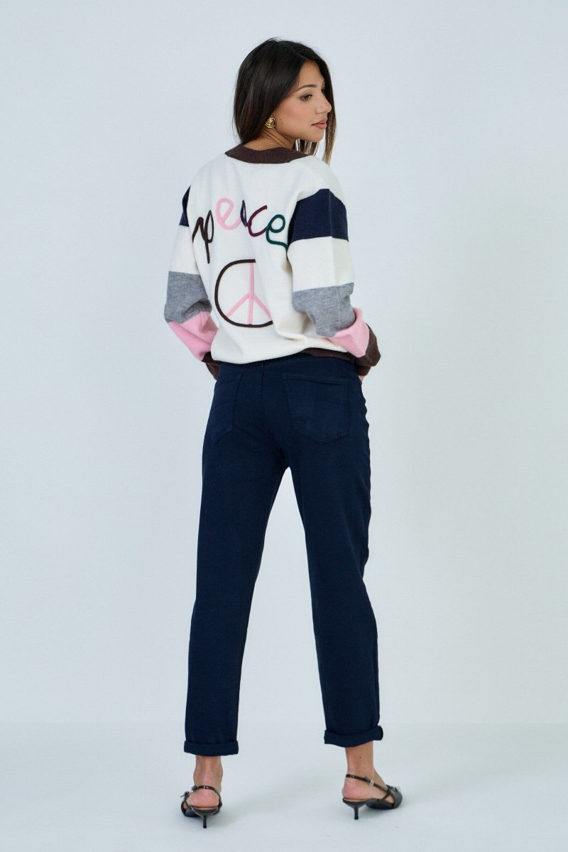 Jeans mom bleu marine - RIVE GAUCHE