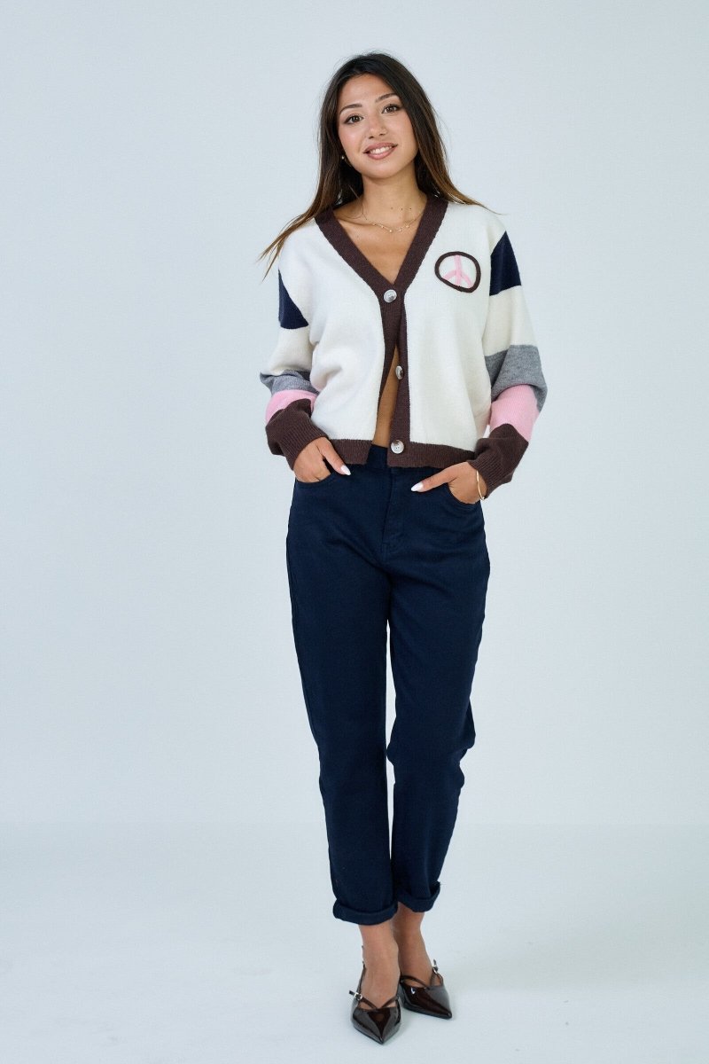 Jeans mom bleu marine - RIVE GAUCHE