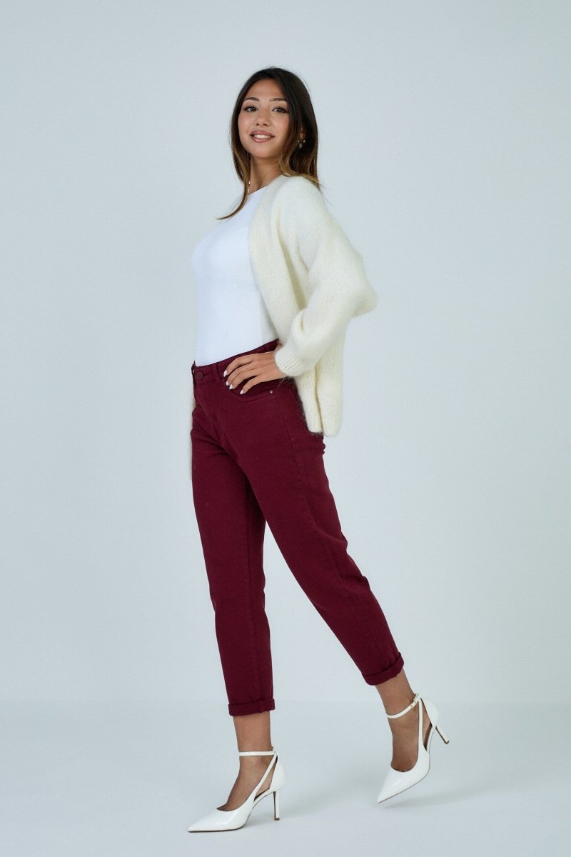 Jeans mom bordeaux - RIVE GAUCHE