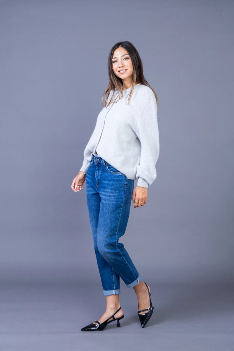 Jeans mom brut avec ourlets à revers - RIVE GAUCHE