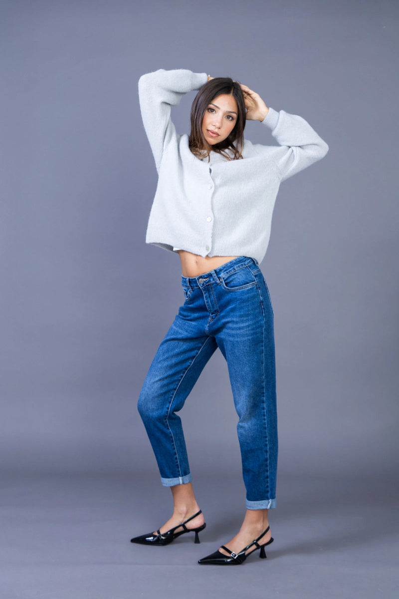 Jeans mom brut avec ourlets à revers - RIVE GAUCHE