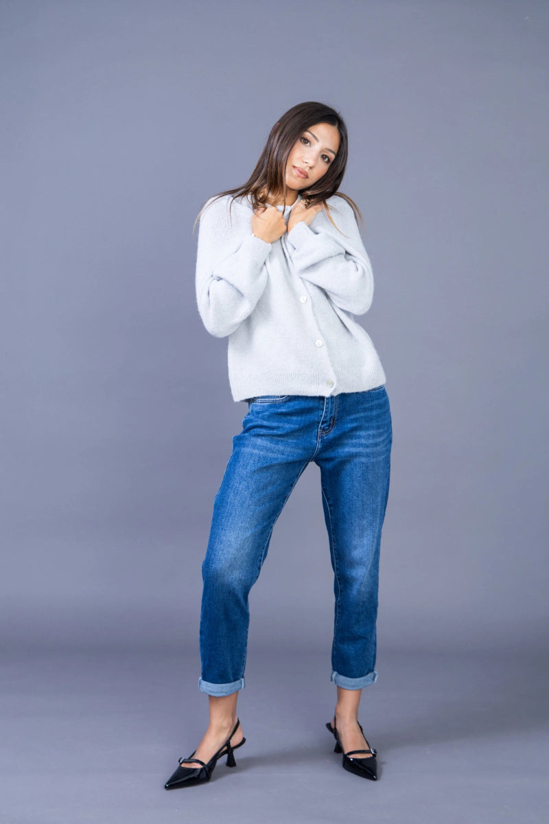 Jeans mom brut avec ourlets à revers - RIVE GAUCHE