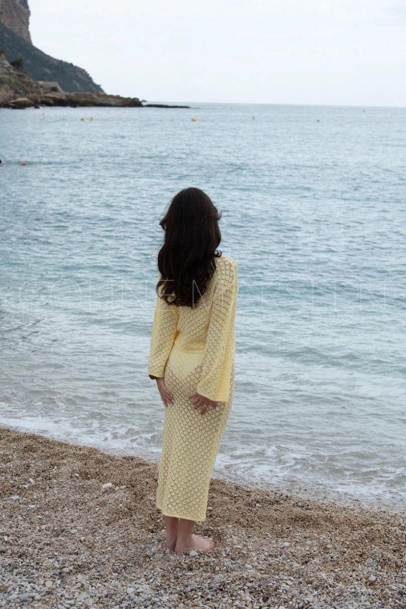 Jupe en crochet fendue Amy - RIVE GAUCHE